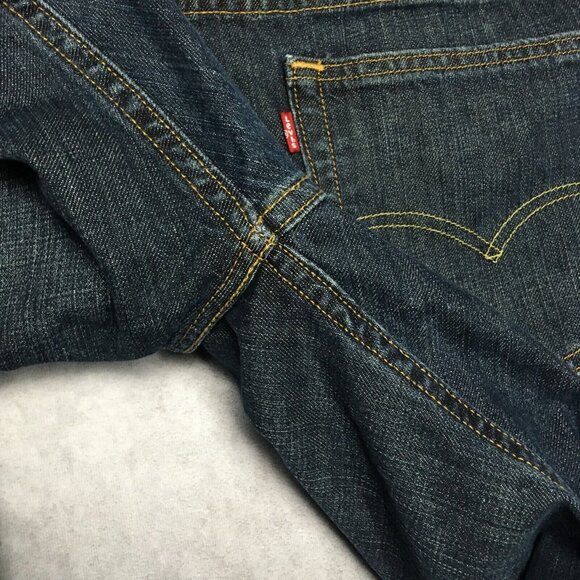 Levis Mens 569 Loose Straight Fit Blue Jeans size 40x30 Denim Pants Zipper Fly - Picture 10 of 15